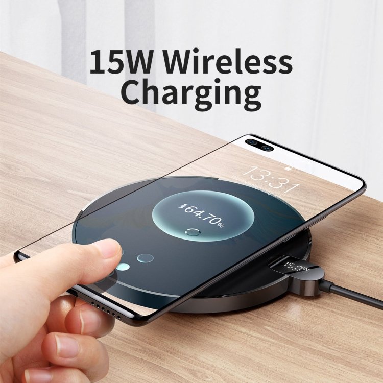 Baseus 15W Digital LED Display Gen 2 Wireless Charger - Image 3