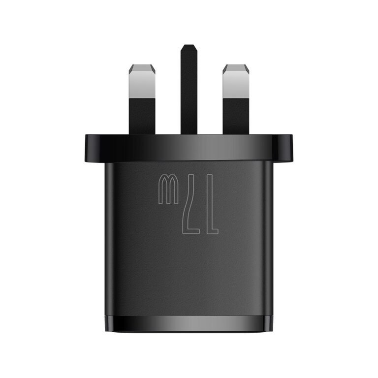 Baseus Compact 17W 3U Charger UK Black – CCXJ020301 - Image 4