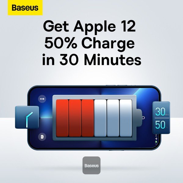 Baseus 30W 3-Port Compact Fast Charger - Image 9