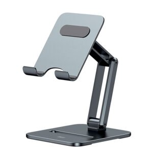 Baseus Biaxial Foldable Metal Stand for Tablets - Grey  (LUSZ000113)