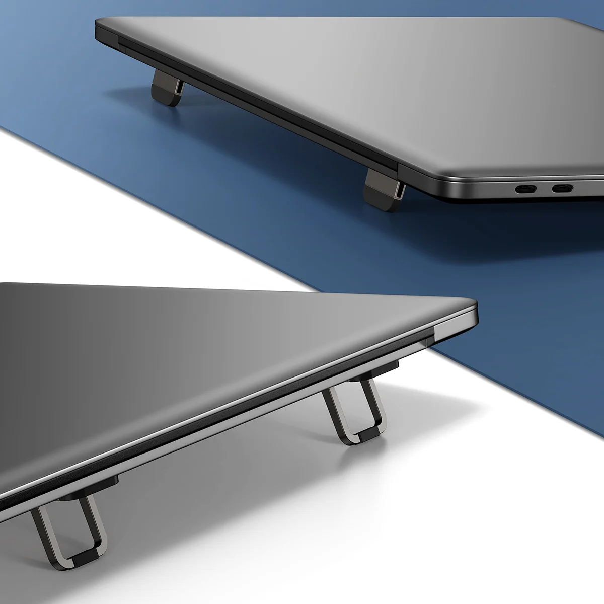 Baseus Slim Laptop Kickstand 2pcs - Grey - Image 6