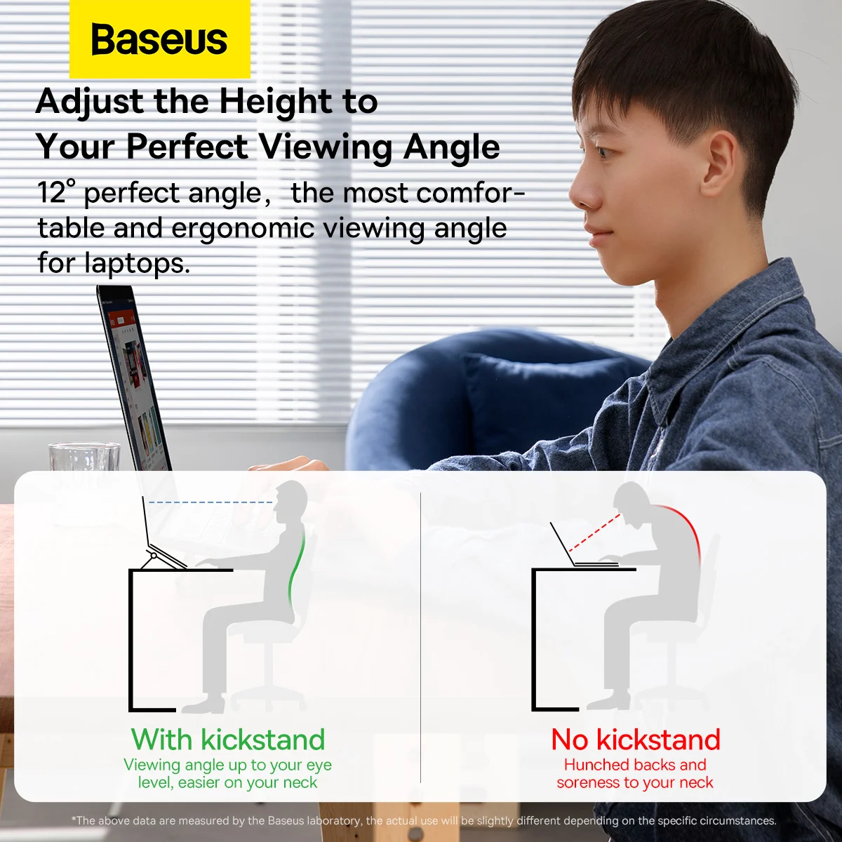 Baseus Slim Laptop Kickstand 2pcs - Grey - Image 13