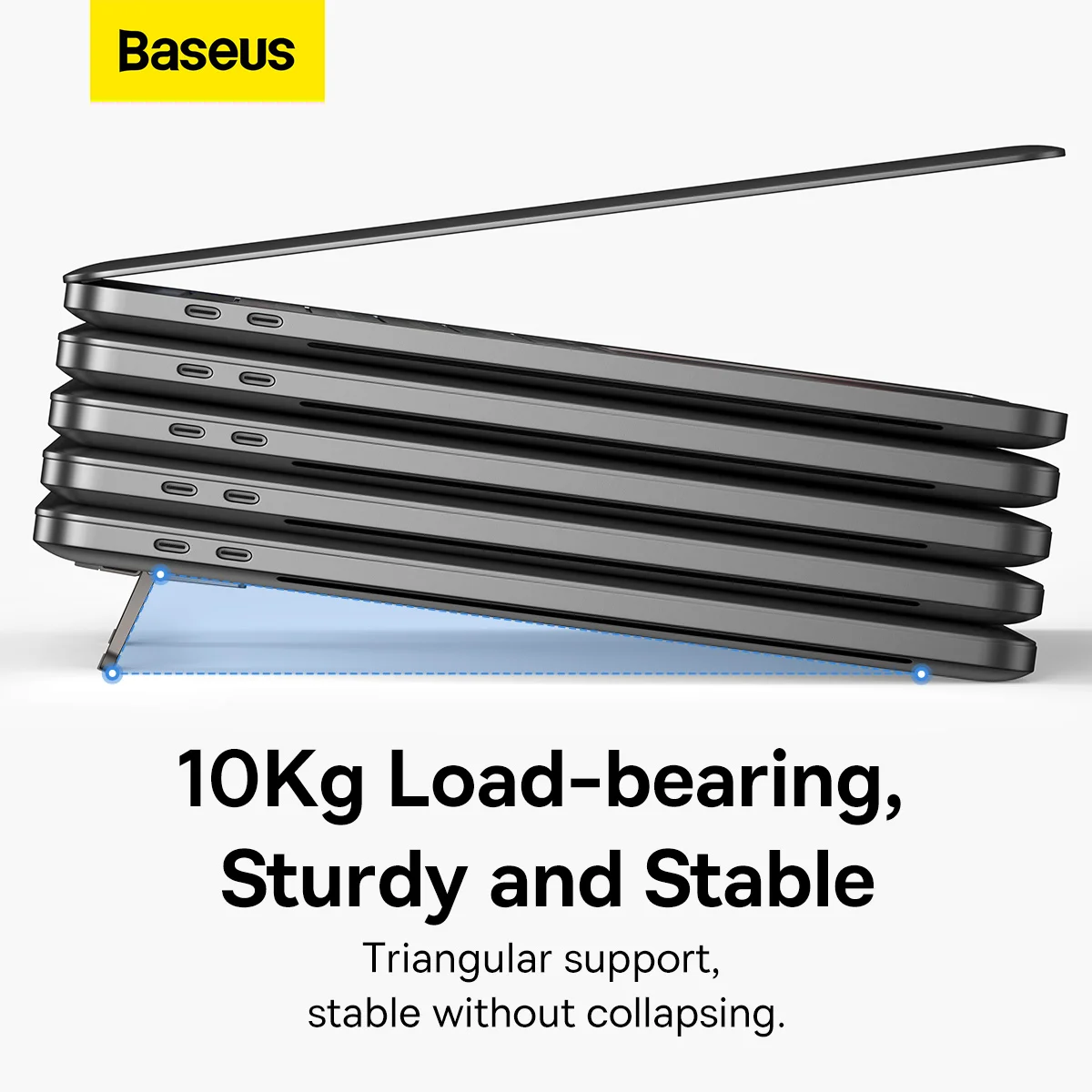 Baseus Slim Laptop Kickstand 2pcs - Grey - Image 14