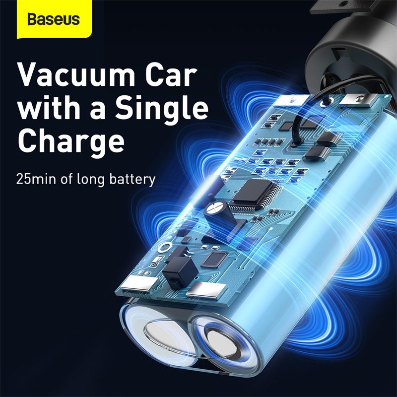 Baseus A1 4000Pa Vacuum Cleaner Dark Space Black – VCAQ010001 - Image 5