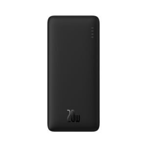 Baseus Airpow 10000mAh 20W Fast Charge Power Bank Black(With Simple Series Charging Cable USB to Type-C 30cm )- PPQD090001