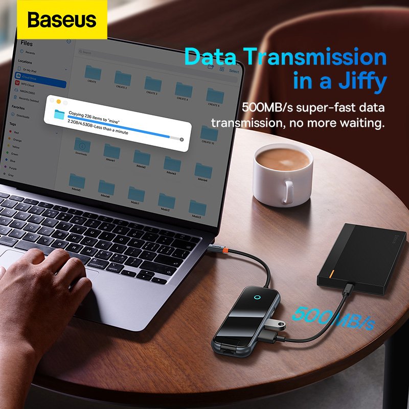 Baseus 8-Port AcmeJoy Series Type-C Hub - Image 2