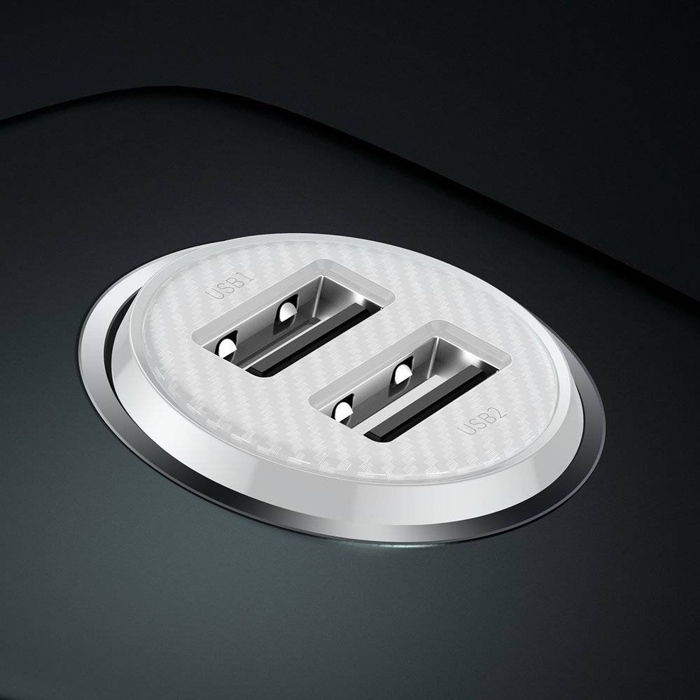 Baseus Grain Pro 4.8A Dual USB Port Car Charger - Image 3
