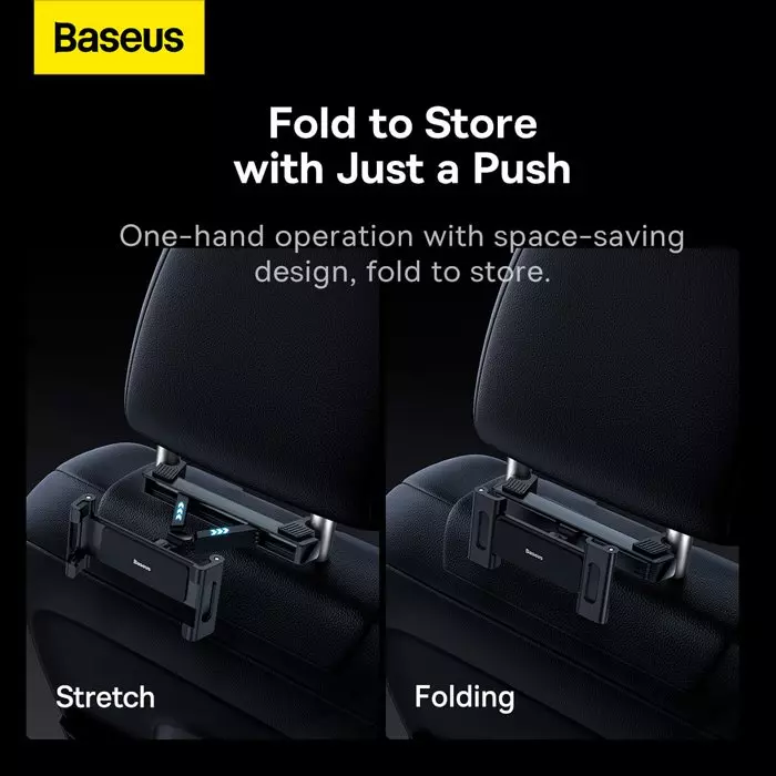 Baseus JoyRide Pro Backseat Car Mount Black – SUTQ000001 - Image 5