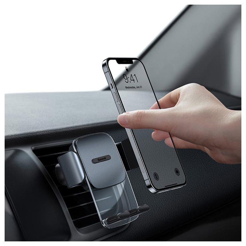 Baseus Easy Control Clamp Car Mount Holder (Air Outlet Version) Black – SUYK000101 - Image 4