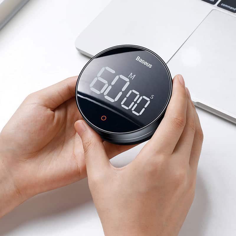 Baseus Heyo Rotation Pro Countdown Timer Dark grey – FMDS000013 - Image 3