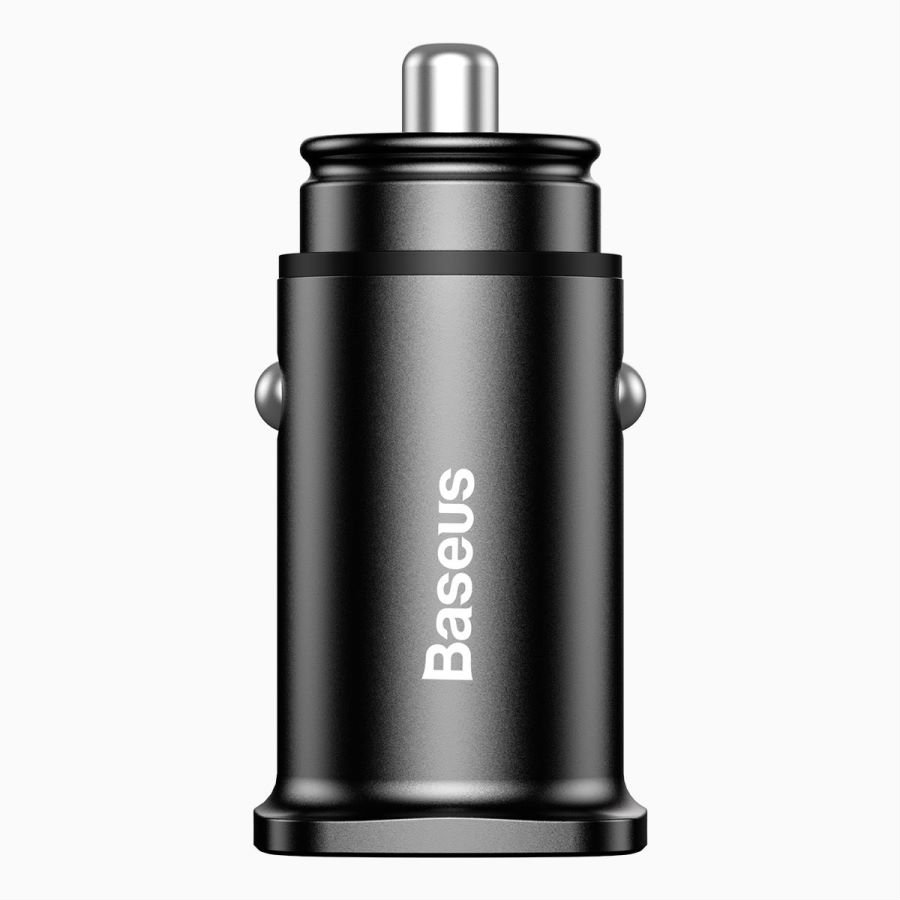 Baseus Square Metal 30W QC3.0 Dual Port Car Charger - Image 3