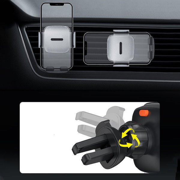 Baseus Easy Control Clamp Car Mount Holder Black- SUYK000001 - Image 3