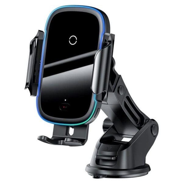 Baseus Light Electric Qi 15W Wireless Charging Car Holder - Image 5