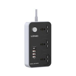 LDNIO 3 AC Outlets Universal Extension Power Cord – SC3412