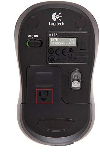Logitech B175 Wireless Mouse - Black - Image 4