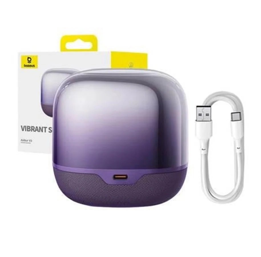 Baseus AeQur V2 Wireless Speaker - Purple - Image 4