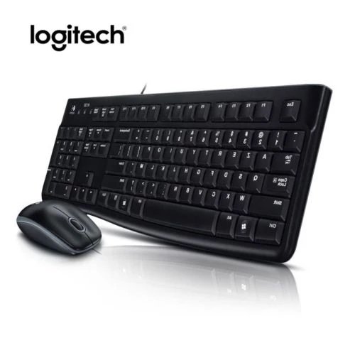 Logitech MK120 Corded Keyboard and Mouse Combo – Black - Image 4