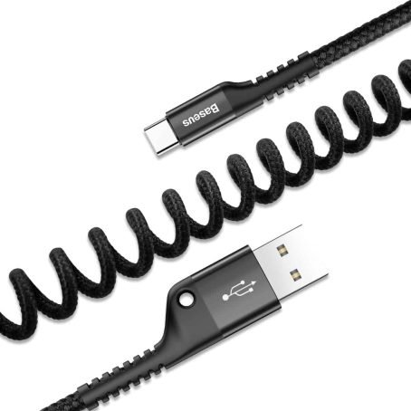 Baseus Fish-eye Spring 1M USB to Type-C Data Cable - Image 4