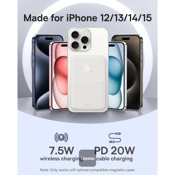 Baseus MagPro 5000mAh 20W Magnetic Bracket Wireless Power Bank - Image 8