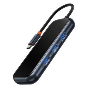 Baseus AcmeJoy Series 4-Port Type-C Hub (Type-C to USB3.0*4) - Dark Grey