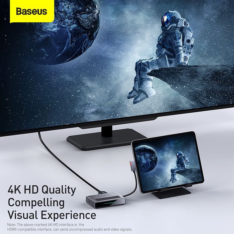 Baseus 6-in-1 Magic Multifunctional Type-C Hub - Image 3