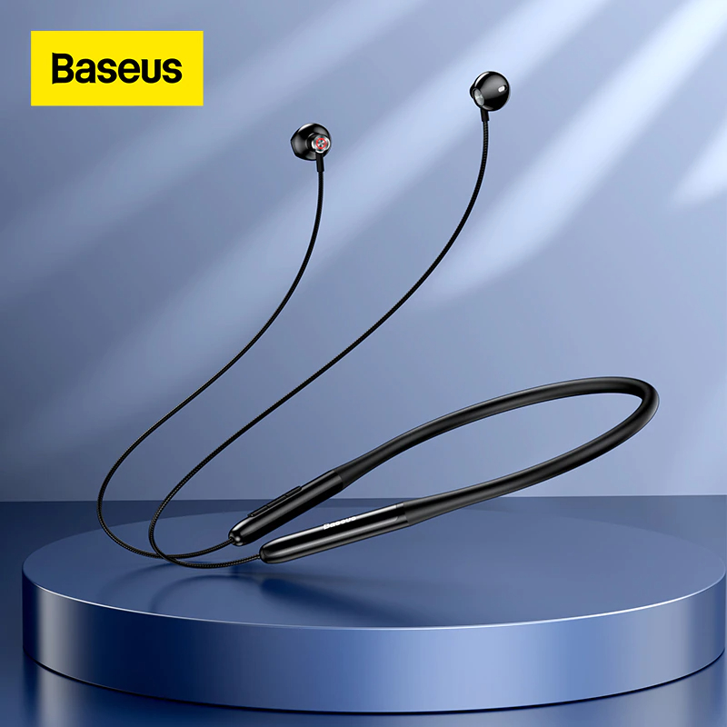 Baseus Bowie P1 Neckband Wireless Half In-ear Earphones - Black - Image 6