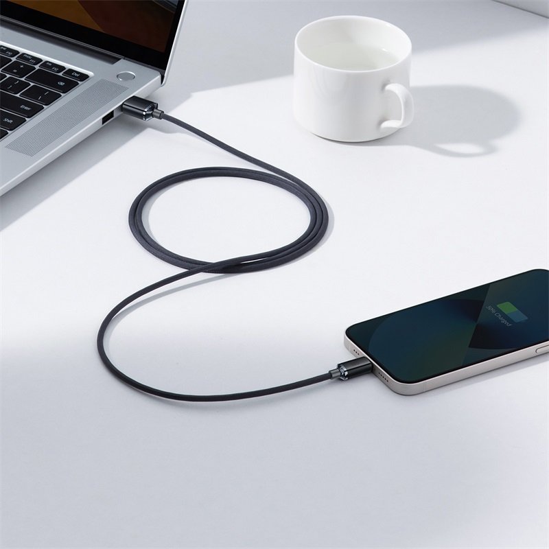 Baseus Crystal Shine Series 1.2m USB to Lightning 2.4A Fast Charging Cable - Image 7