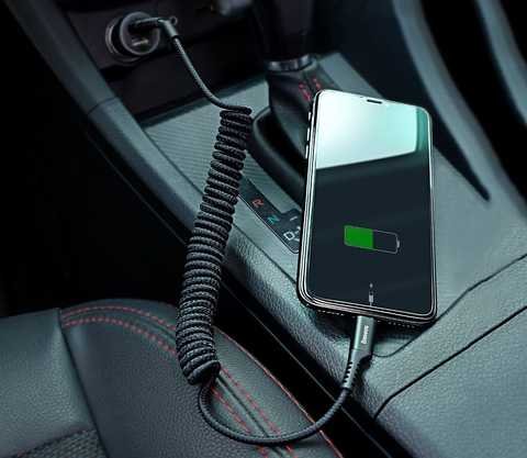 Baseus Fish Eye Spring 1M USB to Lightning Cable - Image 3