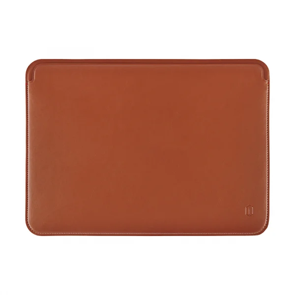 WIWU Skin Pro Platinum 16.2 Inch Leather Sleeve - Brown - Image 2