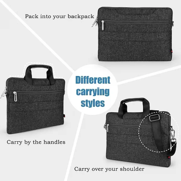 WIWU City Commuter 15.6 Inch Bag For Laptop/ Ultrabook – Black - Image 5