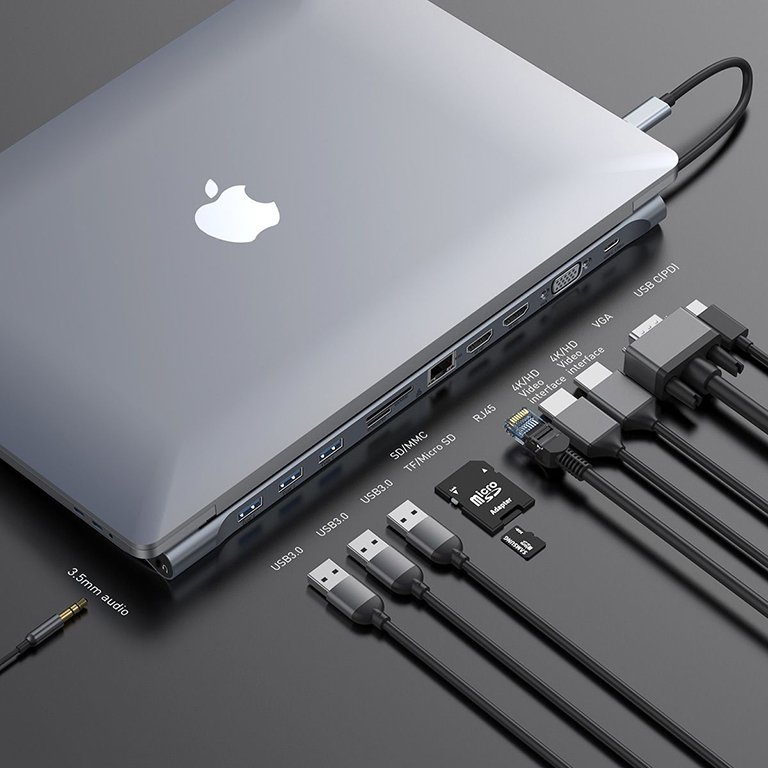 Baseus Enjoyment Series 11-in-1 Type-C Notebook Multi-functional Hub - Image 5