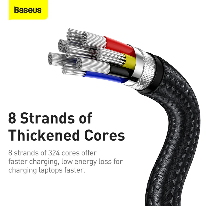 Baseus Cafule Series 100W 1M Type-C to Type-C Metal Cable - Image 5