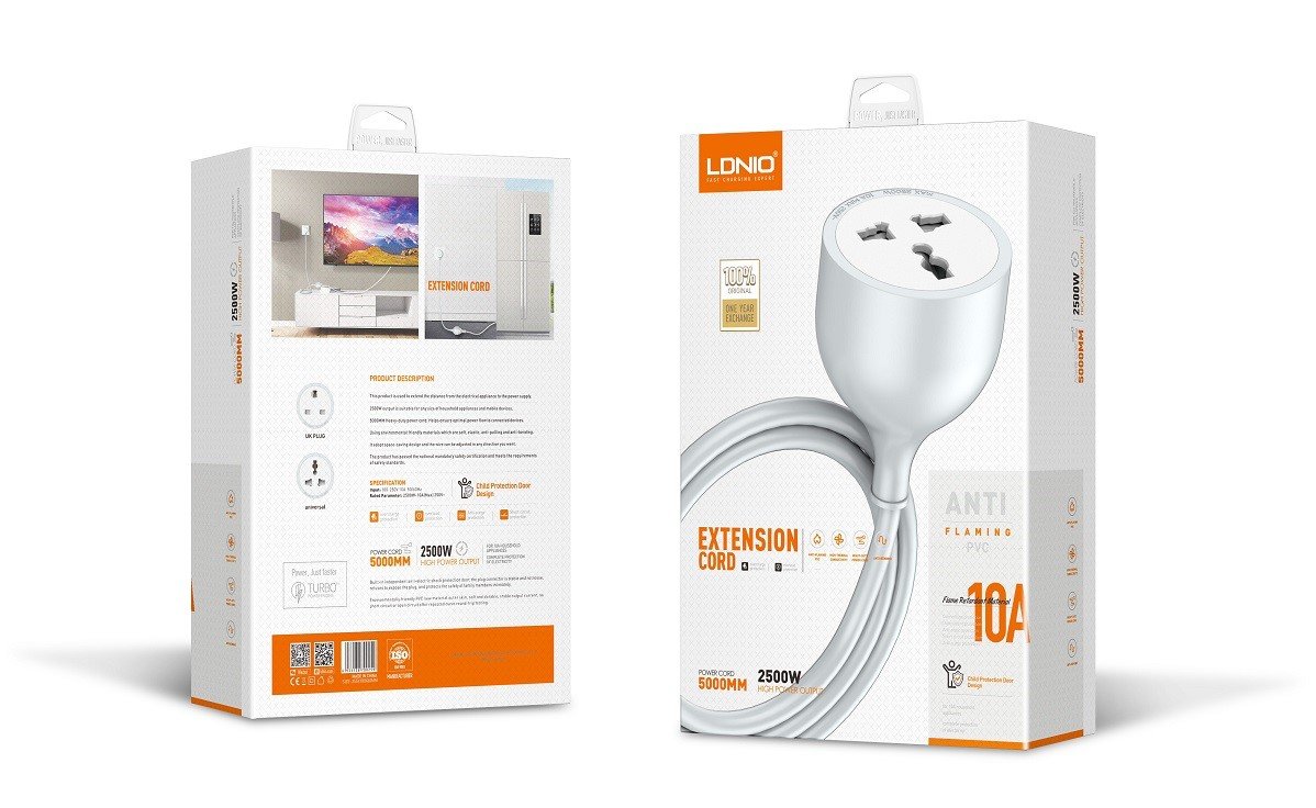 LDNIO Outlet Universal Extension Power Cord - Image 8