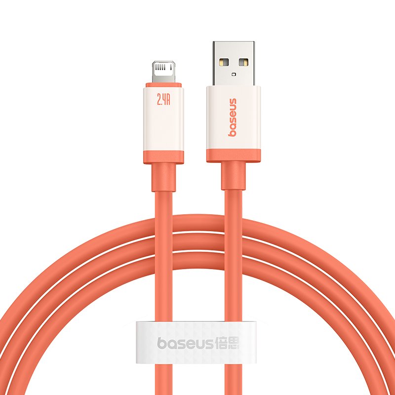 Baseus 0℃ Series 1m USB to Lightning Fast Charging Cable – Canyon Coral (P10368803731-00)