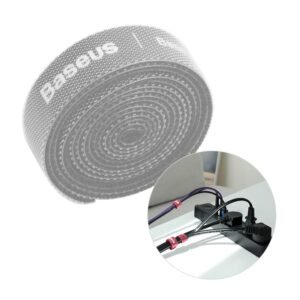 Baseus 1M Colorful Circle Velcro strap - Grey