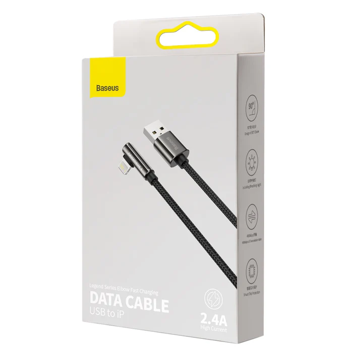 Baseus Legend Series 1m 2.4A USB to Lighting Elbow Cable - Image 9