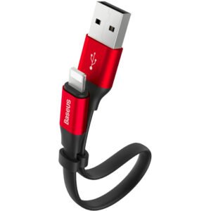 Baseus Nimble USB to Lightning Portable Short Cable - Red (CALMBJ-B91)
