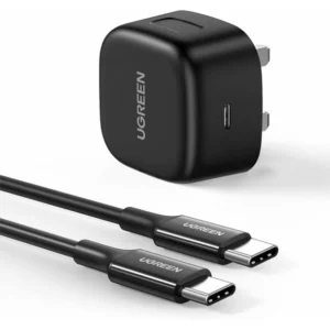 UGREEN 25W Type-C PD Fast Charger UK with 2m Type-C to Type-C Cable