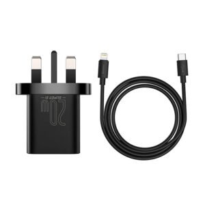 Baseus 20W Super Si 1C Type C Fast Wall Charger with Type C – Lightning 1m Cable (CCSUP-K01)