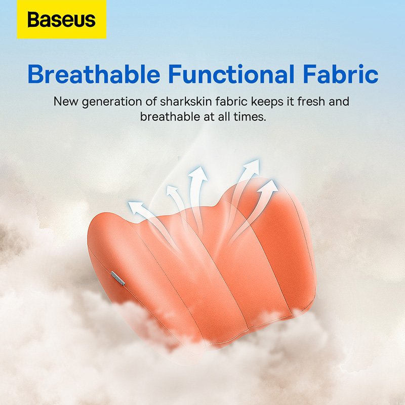 Baseus ComfortRide Series Car Lumbar Pillow - Orange - Image 5