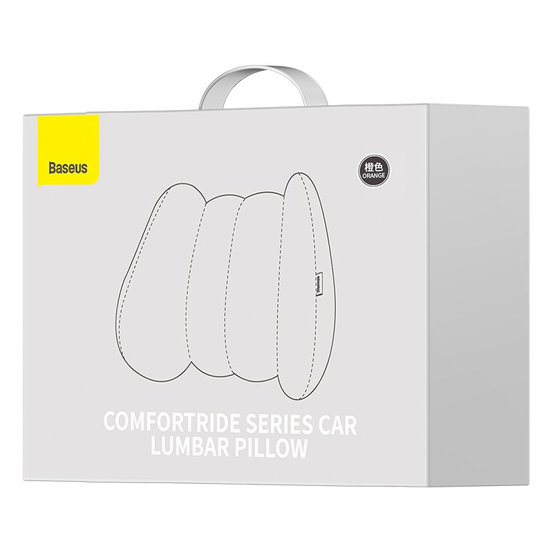 Baseus ComfortRide Series Car Lumbar Pillow - Orange - Image 7