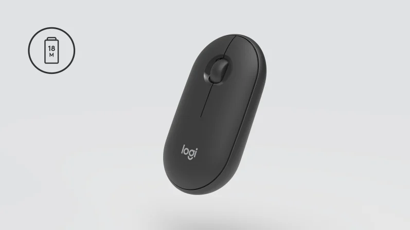 Logitech M350 Pebble Mouse - Black - Image 6