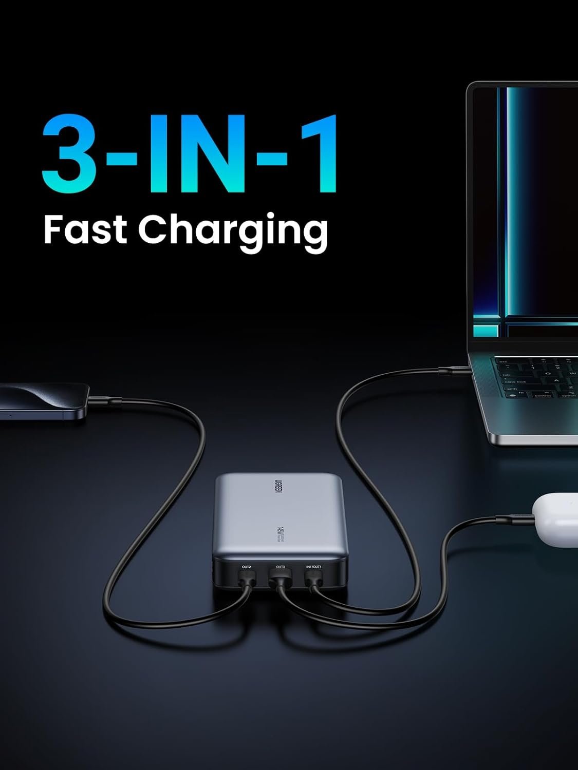 UGREEN 145W 25000mAh Two-way Fast Charging Power Bank - Image 9
