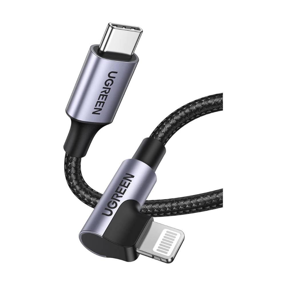 UGREEN 90 Degree 3A Type-C to Lightning Cable - Image 3