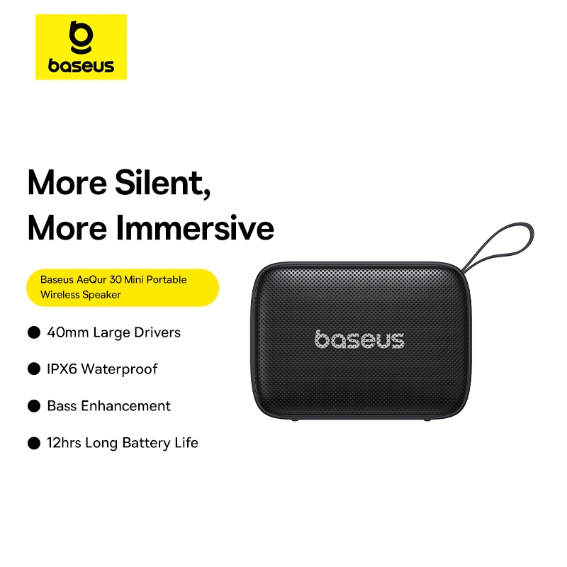 Baseus AeQur 30 Mini Wireless Speaker - Image 10