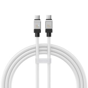 Baseus CoolPlay Series 100W 2m Type-C to Type-C Fast Charging Cable - White (CAKW000302)