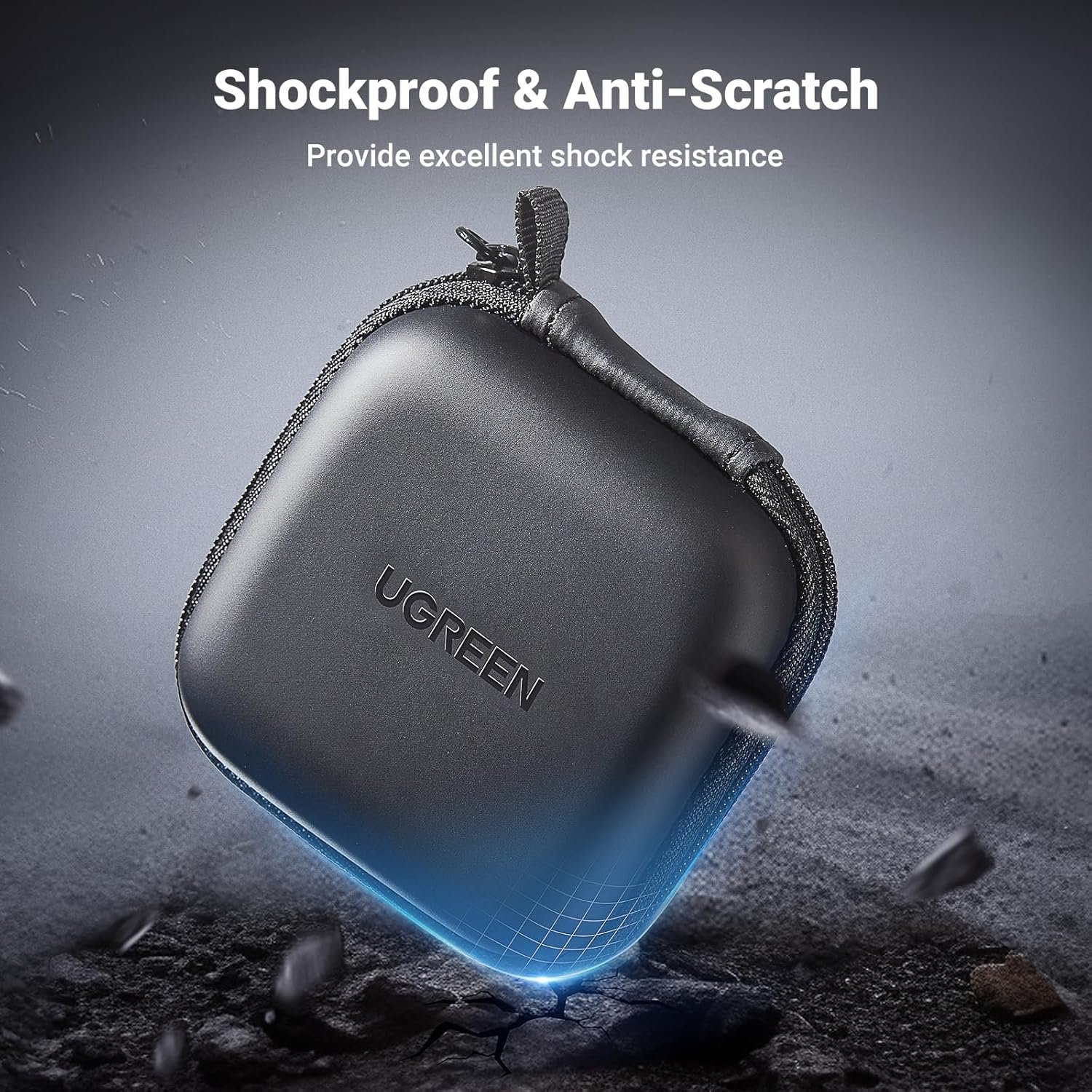 UGREEN Earphone Storage Bag - Black - Image 9