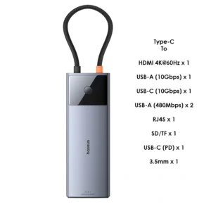 Baseus Metal Gleam Series-II 10-in-1 USB-C Hub