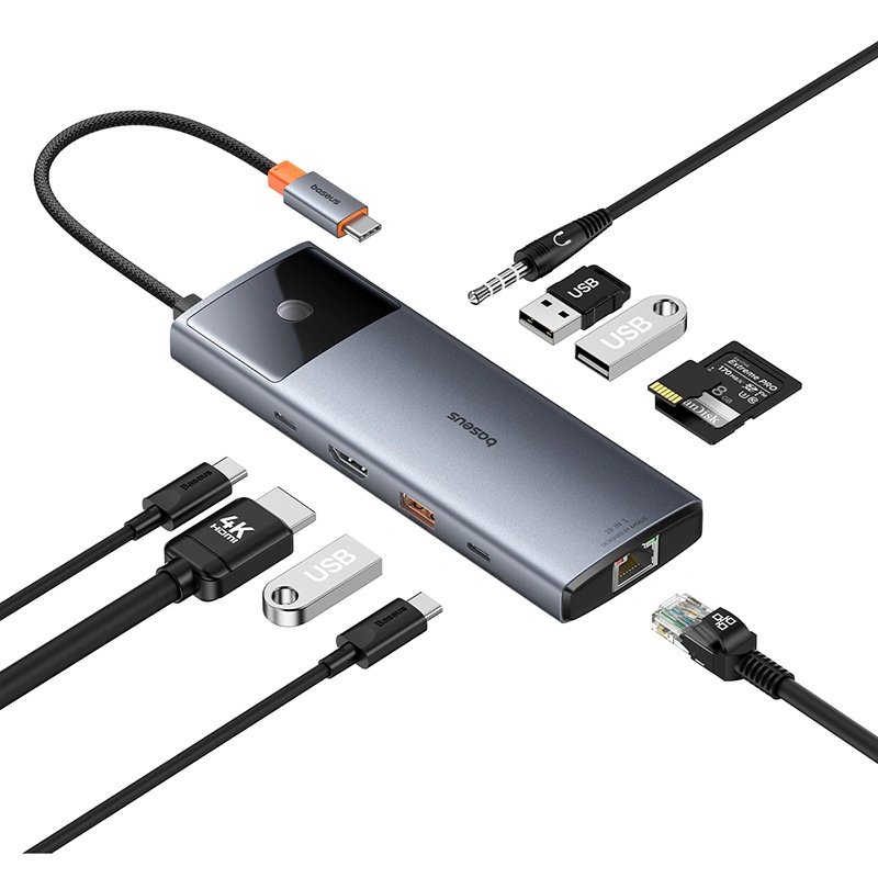 Baseus Metal Gleam Series-II 10-in-1 USB-C Hub - Image 2