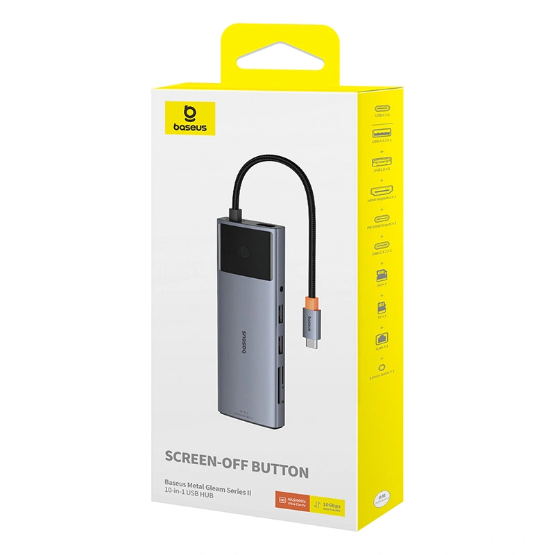 Baseus Metal Gleam Series-II 10-in-1 USB-C Hub - Image 11